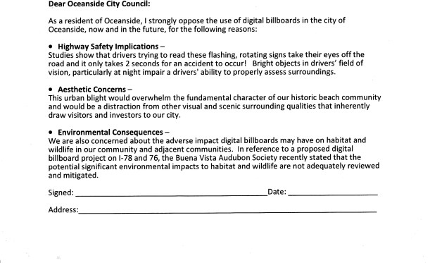 anti-billboard petition