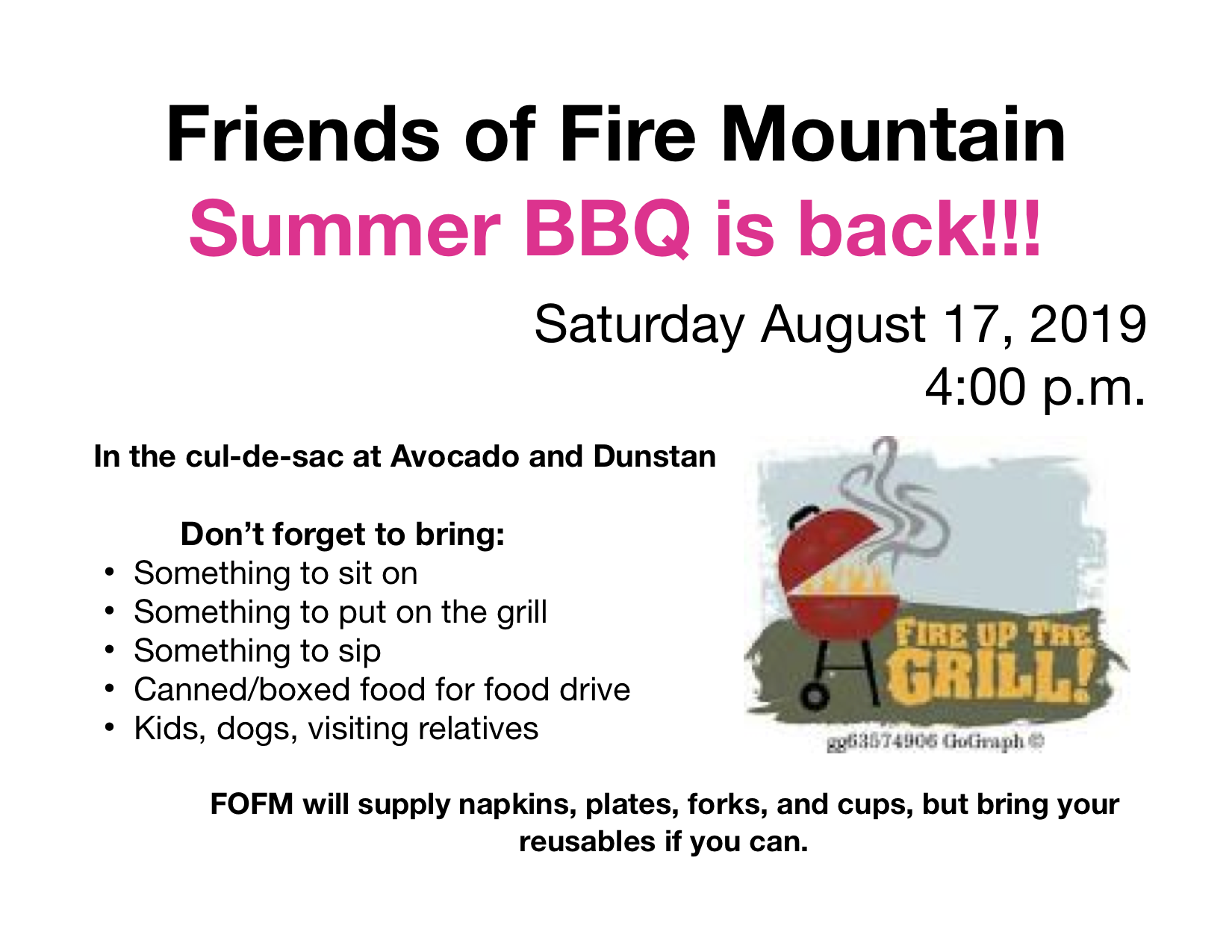 Fire Mountain bbq invite