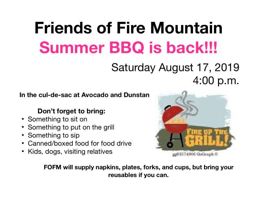 Fire Mountain bbq invite